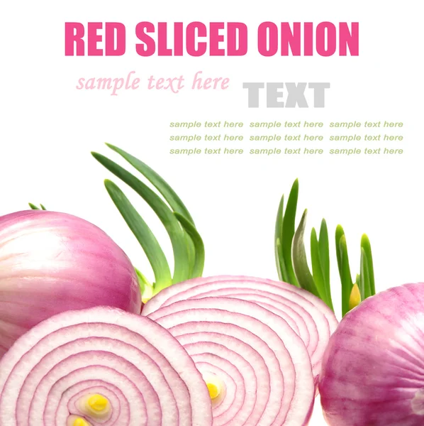 Red sliced onion — Stock Photo, Image