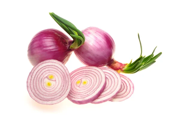 Red sliced onion — Stock Photo, Image