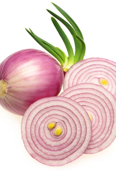 Red sliced onion — Stock Photo, Image