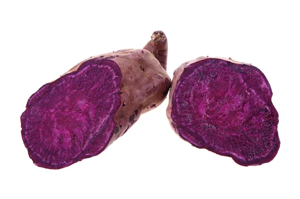 Lila gefärbte Süßkartoffeln — Stockfoto