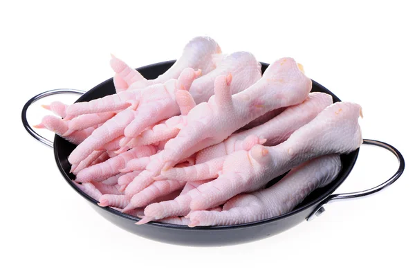 Chicken feet on white background. — Stock Photo, Image