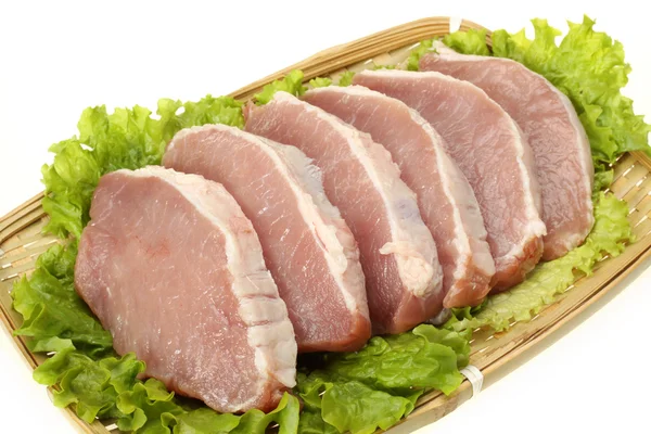 Rohes Schweinefleisch — Stockfoto