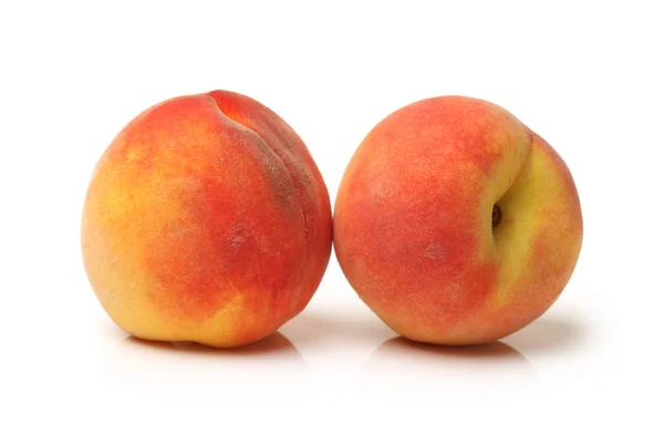 Peaches on white background — Stock Photo, Image