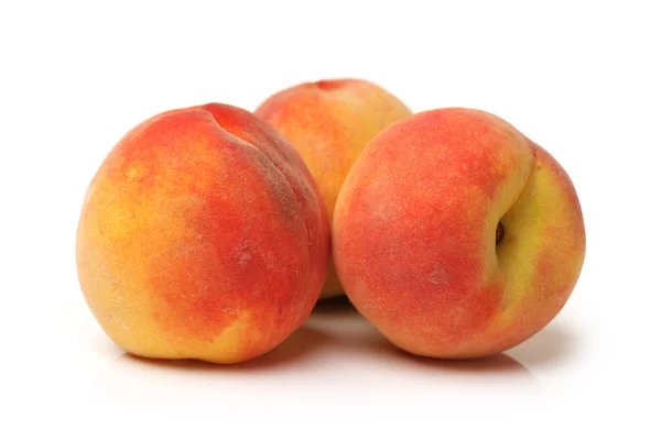 Peaches on white background — Stock Photo, Image