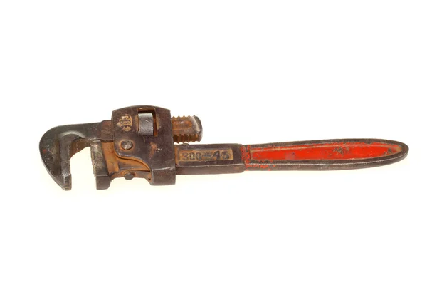 Eski vintage boru anahtarı — Stok fotoğraf