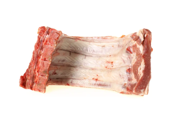 Costillas de cerdo sobre fondo blanco — Foto de Stock