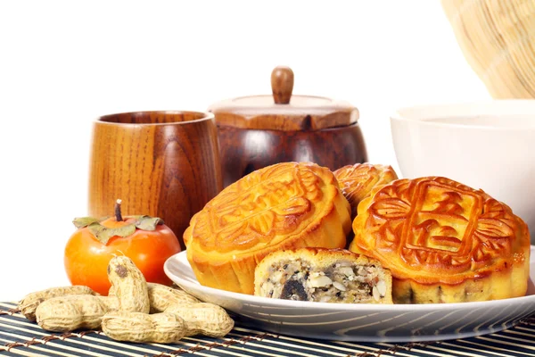 Chinese Moon Cake For Celebration Of Mid- Autumn Festival — Stock Photo, Image