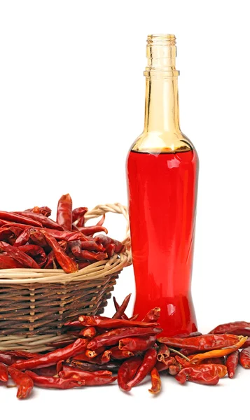 A bottle of chili oil — Stock Photo, Image