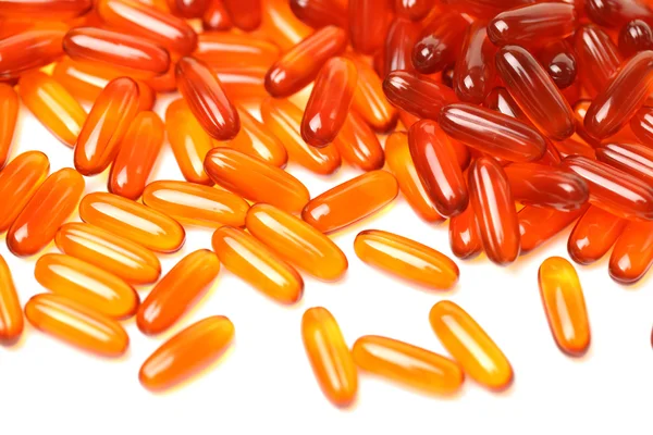 Vitamine omega-3 visolie capsules — Stockfoto