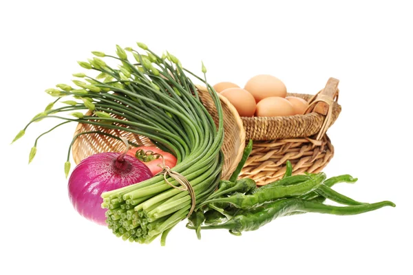 Ägg och grönsaker — Stockfoto