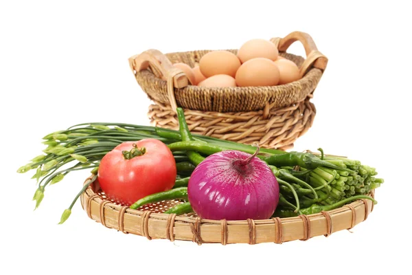 Eggs and vegetable — Stock Photo, Image