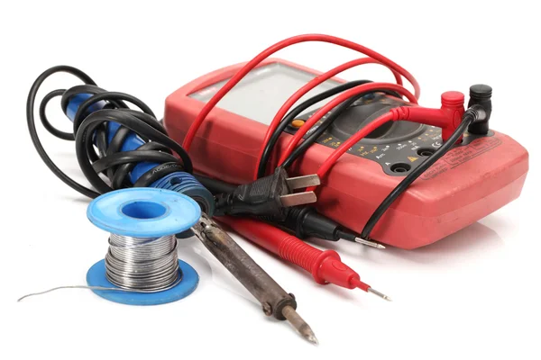 Tools for home electrical repair — Stock Photo, Image