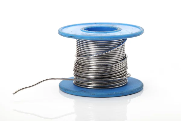 Roll of soldering wire — Stock Photo, Image