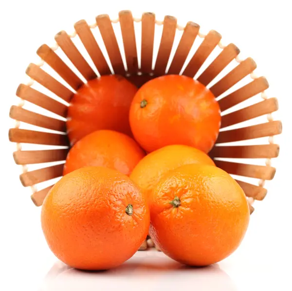 Orange on the white background — Stock Photo, Image