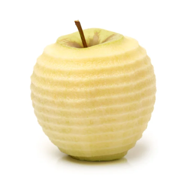 Manzana verde pelada — Foto de Stock