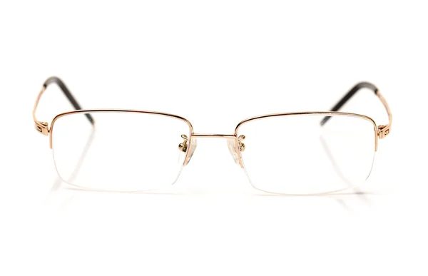 Eine Brille mit goldener Farbe für trübe Sicht — Stockfoto