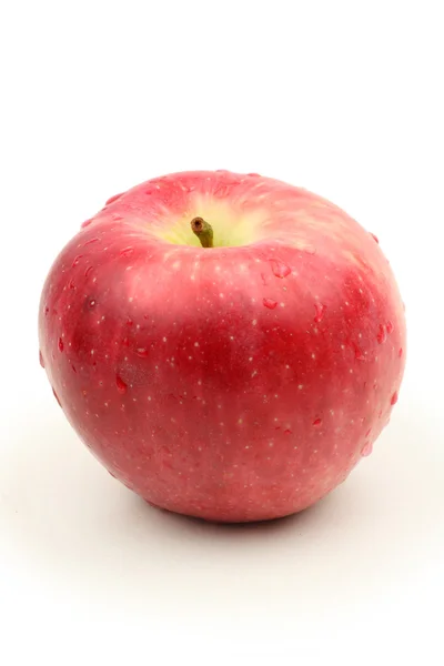 Manzana roja sobre fondo blanco — Foto de Stock