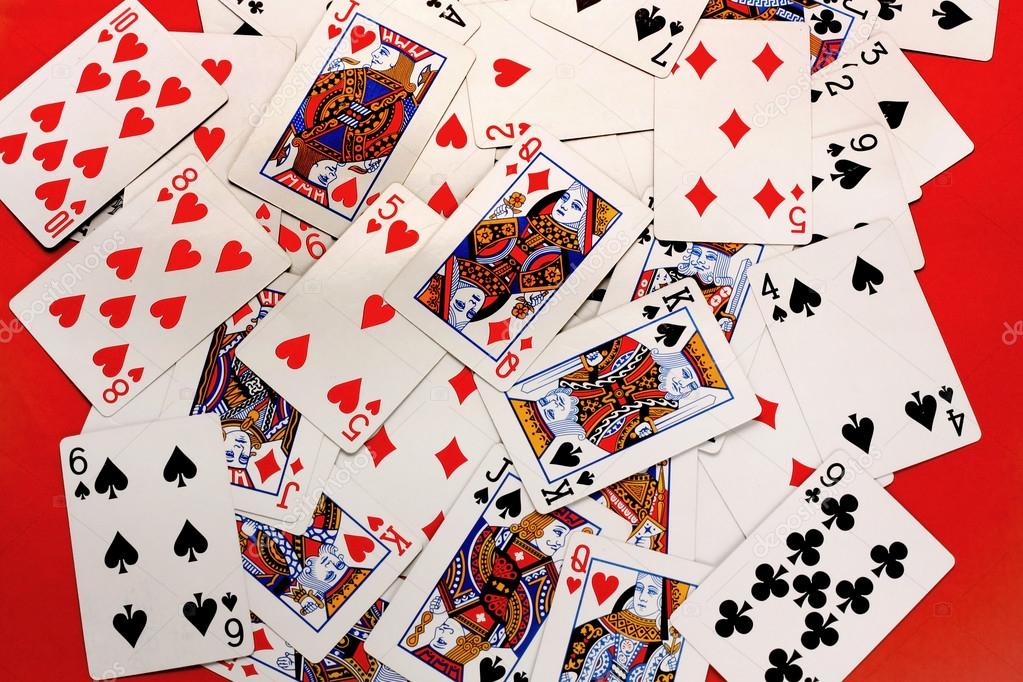 Открытки, открытка из игральных карт