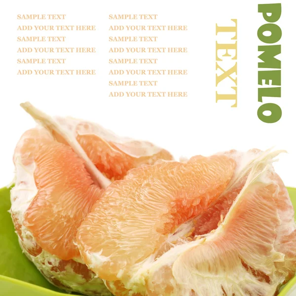 Gepelde pomelo stukken — Stockfoto