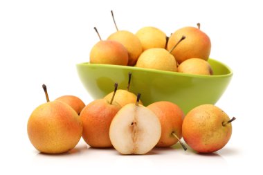 nanguo armut beyaz zemin üzerine