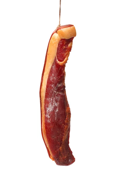 Porzellanschinken - Jamon auf weißem Hintergrund — Stockfoto