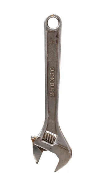 Old adjustable wrench — Stock Photo, Image