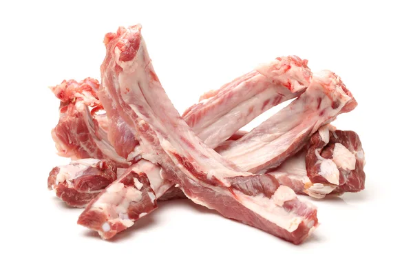 Costillas de cerdo sobre fondo blanco —  Fotos de Stock