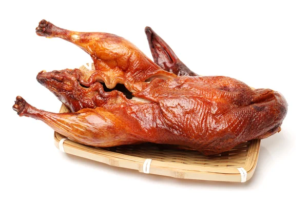 Peking Duck, China's most famous dish on white background — Stock Photo, Image