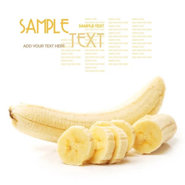 Unskin banan skivor — Stockfoto