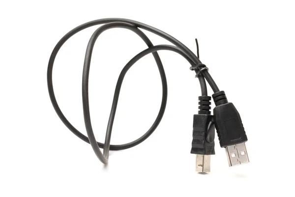 Технологический кабель с разъемом — стоковое фото