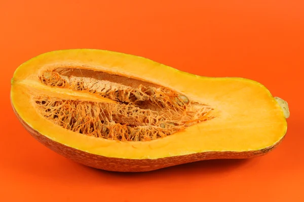 Abóbora laranja cortada — Fotografia de Stock