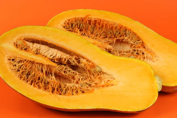 切割橙色的南瓜 — 图库照片