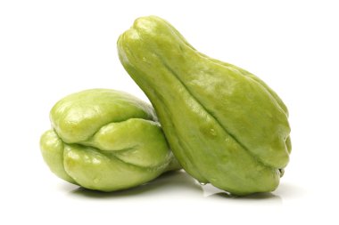 Chayote beyaz zemin üzerine
