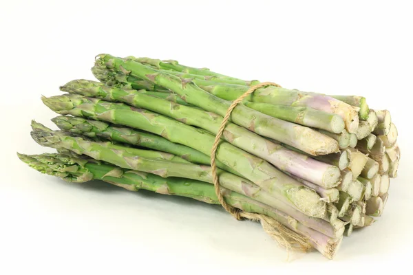 Green fresh asparagus on white background — Stock Photo, Image