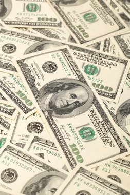 Arkaplan olarak 100 dolar.