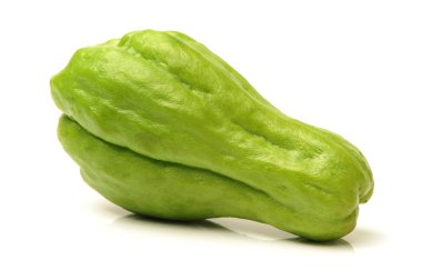 Chayote beyaz zemin üzerine