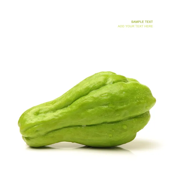 Chayote na bílém pozadí — Stock fotografie