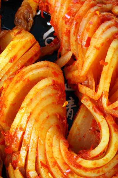 Kimchi (Korean food) close up