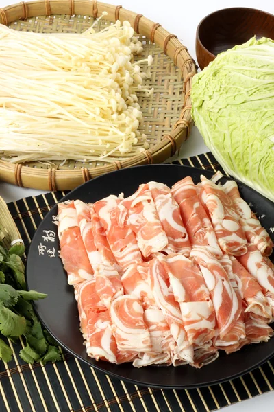 Fresh meat roll — Stock Photo, Image