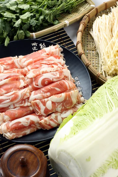 Fresh meat roll — Stock Photo, Image