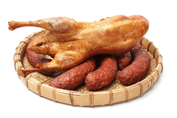 Duck and Sausage — Stock Photo, Image