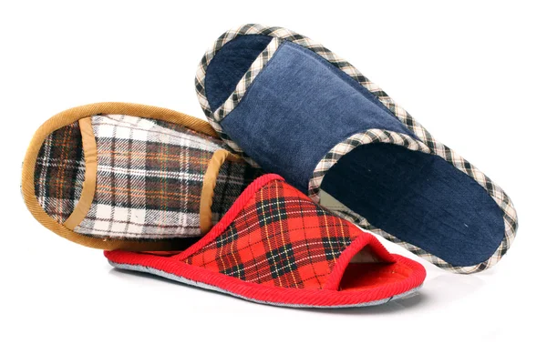 Kleurrijke slippers — Stockfoto
