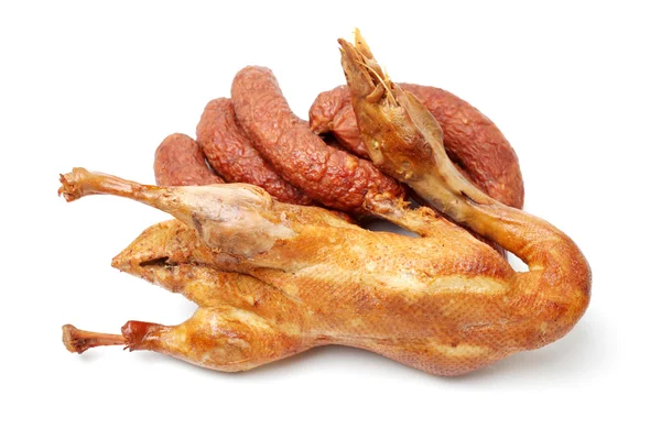 Sausage and duck — Stock Photo, Image