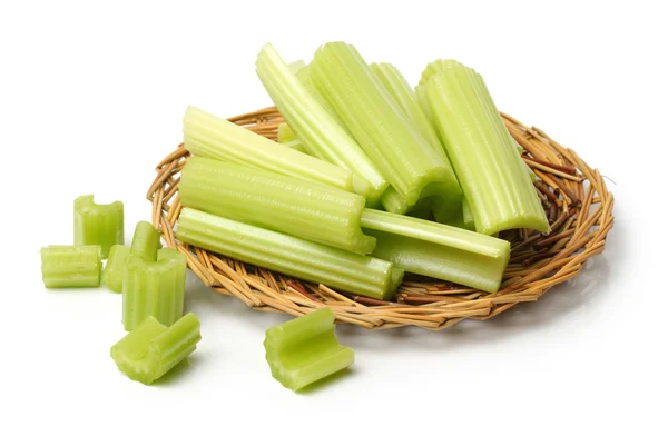 Raw celery on plate — Stock Photo, Image