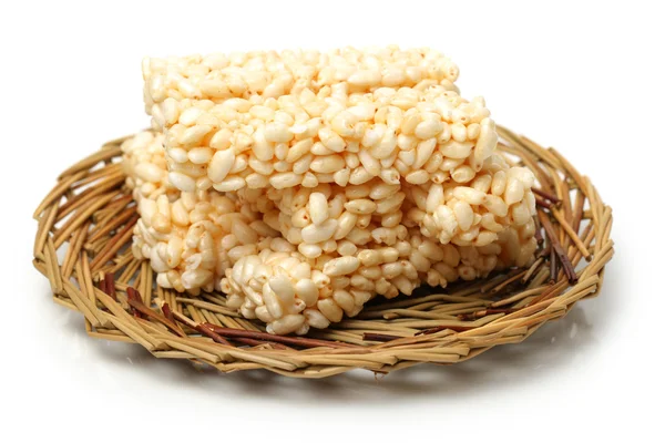 Pastel de arroz en el plato — Foto de Stock