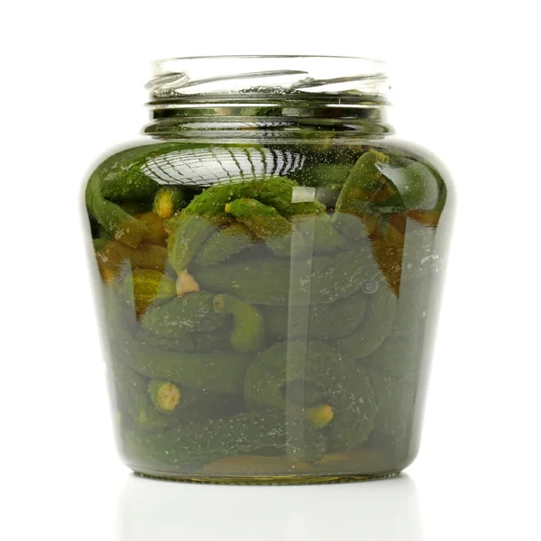 Pickles in bottle — Stock Photo, Image