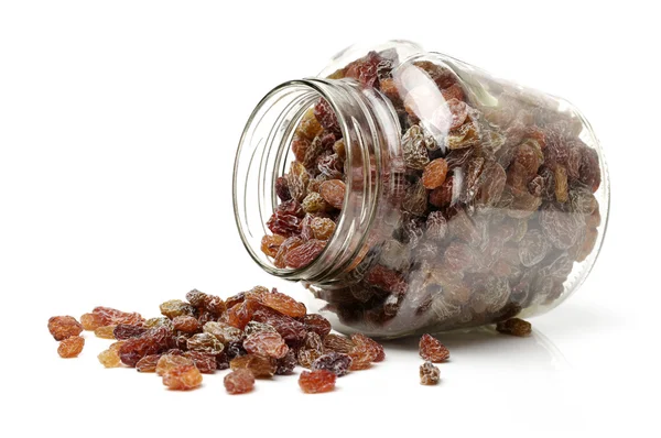 Glass of raisins — Stock Photo, Image