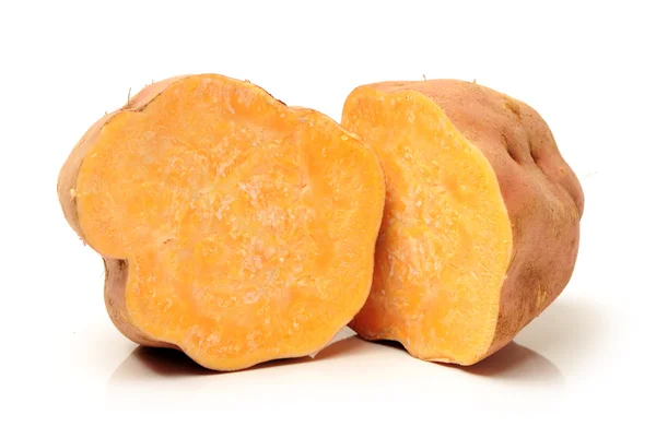 Řezy ze sladkých brambor — Stock fotografie