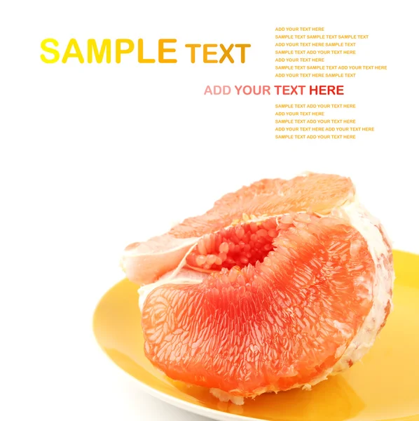 Peeled pink grapefruit — Stock Photo, Image