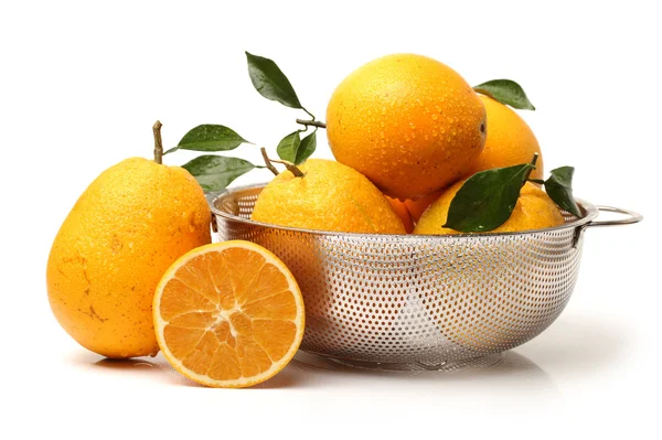 Orange fruits in bowl — Stock Photo, Image